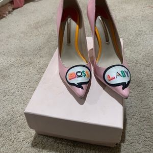 pink Sophia webster heels boss lady